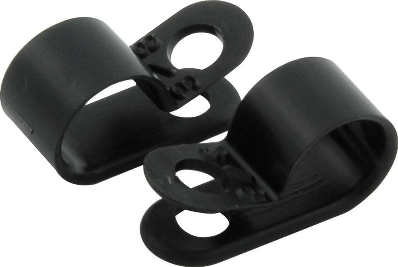 Allstar Performance Nylon Line Clamps ALL18312 Hose Mounting Clamps, Nylon, One 3/8 in. Diameter Hole, Set of 10