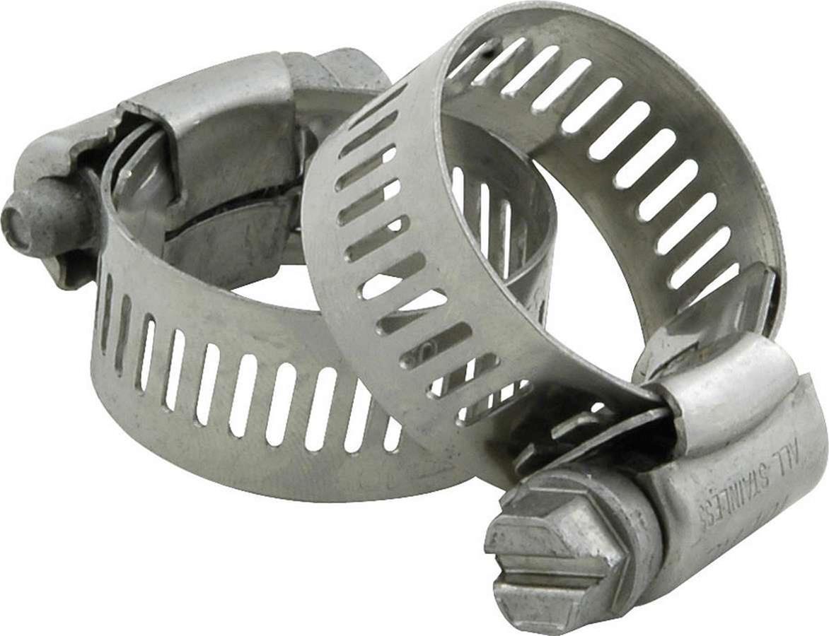 Allstar Performance Stainless Steel Hose Clamps ALL18332 Clamps, Steel, 1.125 in. Outside Diameter, Pair