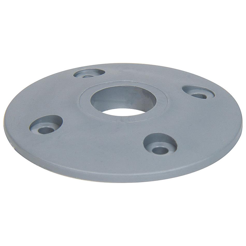 Allstar Performance Replacement Hood Pin Scuff Plates ALL18435 Components, Plates, 0.50 in. Diameter, Silver Plastic Have Recessed Mounting Holes, Set of 4