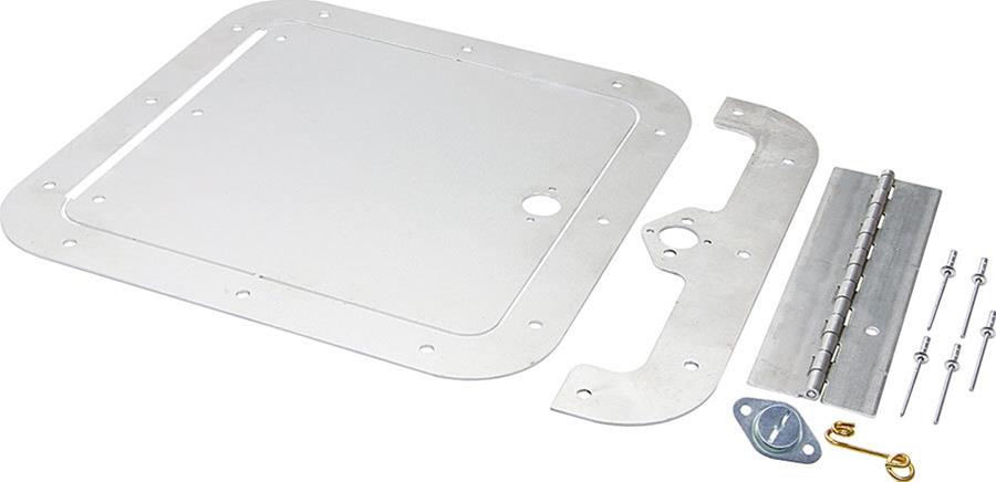 Allstar Performance Access Panels ALL18531 Deck Lid, Aluminum, Natural, Square, 8 in. x 8 in. Door, Universal, Kit