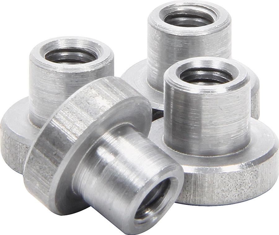 Allstar Performance Weld-On Nuts ALL18546 Nuts, Steel, Natural, 1/4 in.- 20, Set of 4