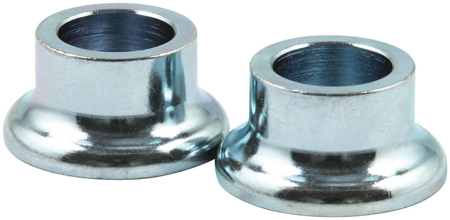 Allstar Performance Tapered Spacers ALL18572 Spacers, Steel, 0.740 in. to 0.995 in. Outside Diameter, 0.500 in. Inside Diameter, 0.500 in. Length, Pair