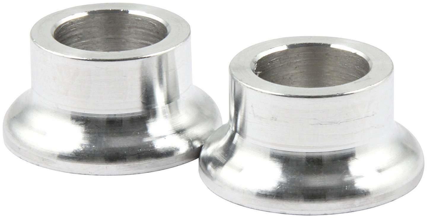 Allstar Performance Tapered Spacers ALL18592 Spacers, Aluminum, 0.740 in. to 0.995 in. Outside Diameter, 0.500 in. Inside Diameter, 0.500 in. Length, Pair