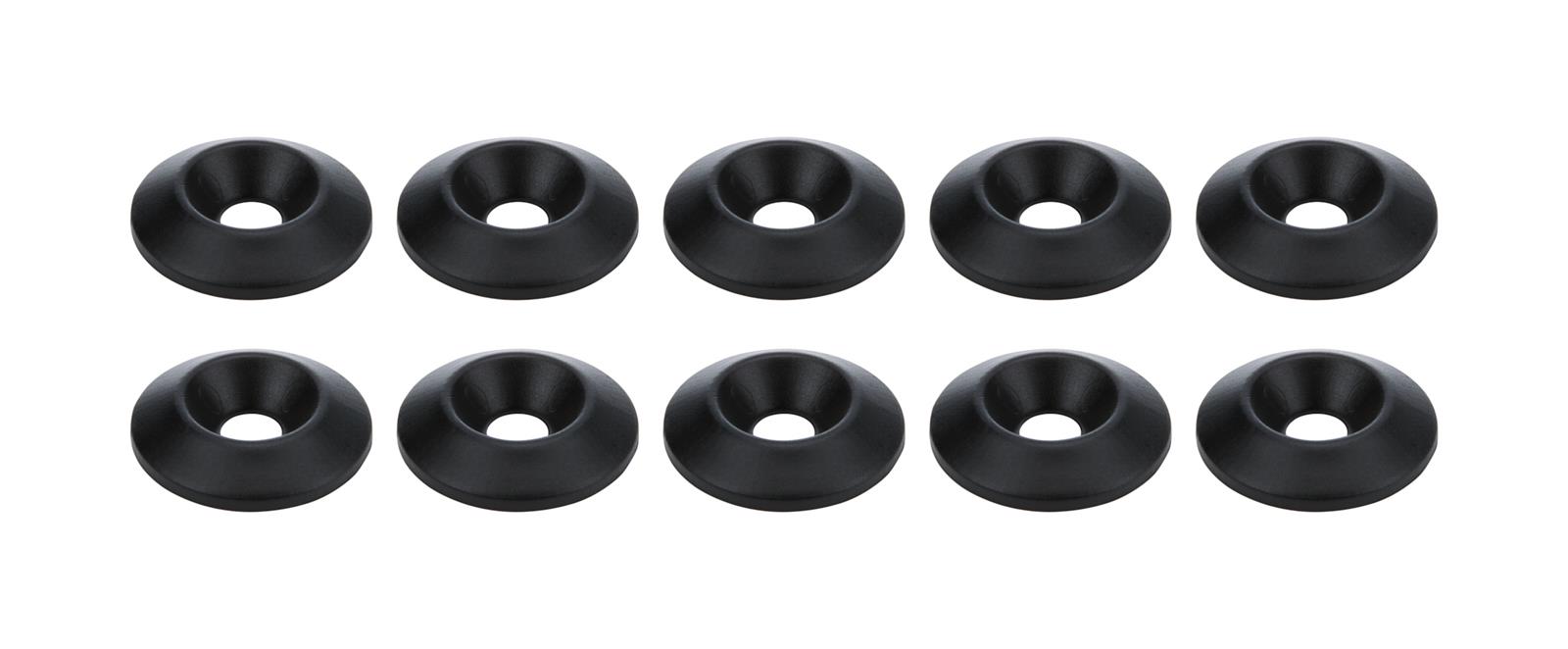 Allstar Performance Countersunk Washers ALL18690 Body Fasteners, Plastic Washer 1/4 in x 1 in, Black