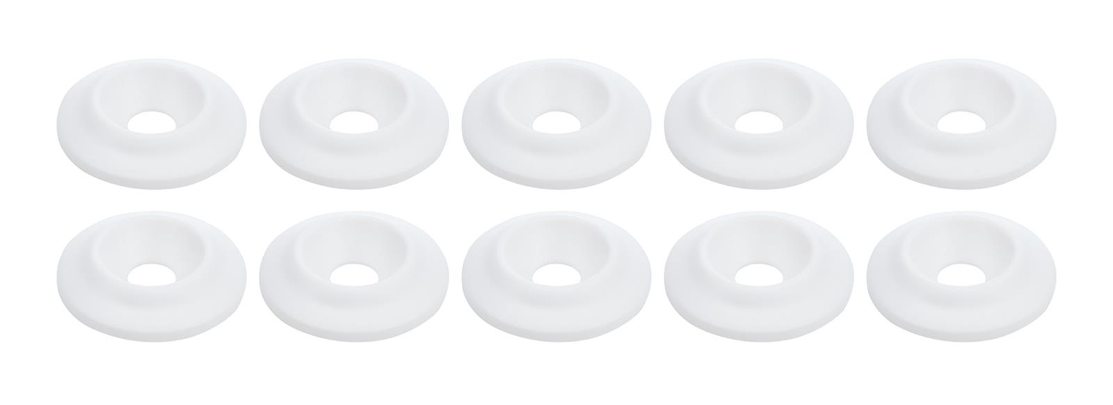 Allstar Performance Countersunk Washers ALL18691 Body Fasteners, Plastic Washer 1/4 in x 1 in, White
