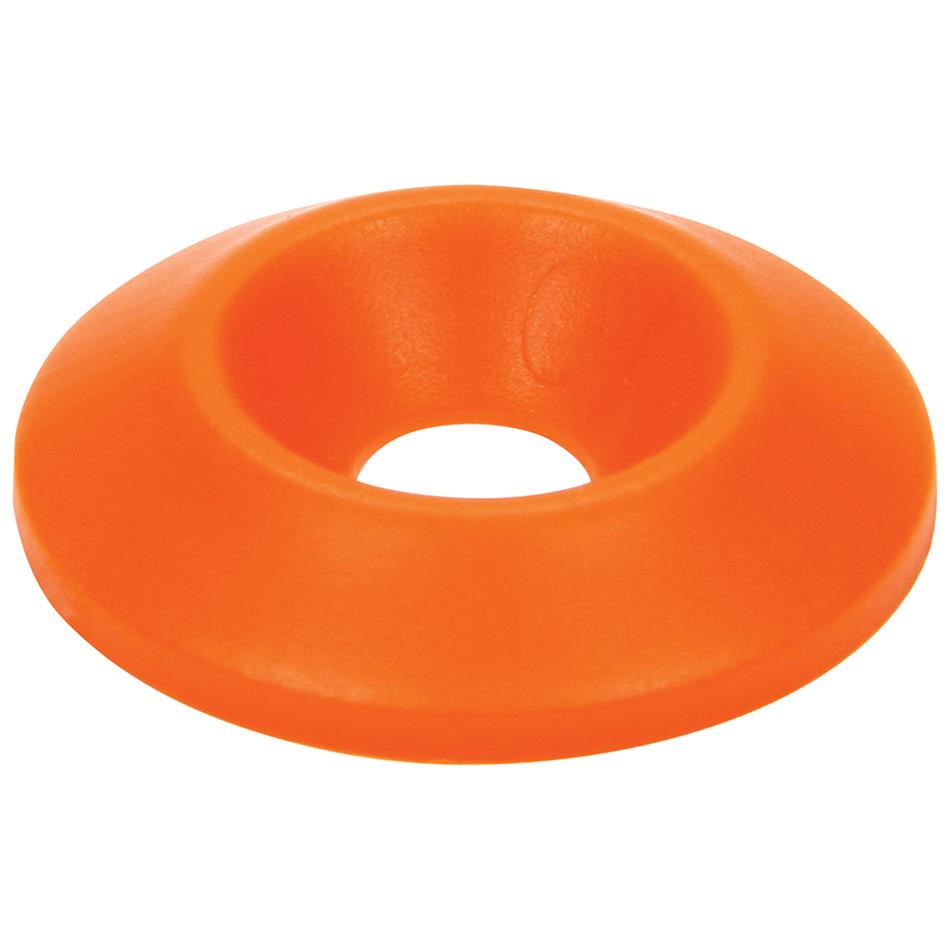 Allstar Performance Countersunk Washers ALL18694-50 Body Fasteners, Plastic Washer 1/4 in x 1 in, Orange