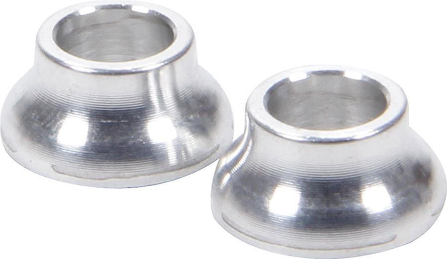 Allstar Performance Tapered Spacers ALL18700 Spacers, Aluminum, 0.345 in. to 0.500 in. Outside Diameter, 0.250 in. Inside Diameter, 0.250 in. Length, Pair