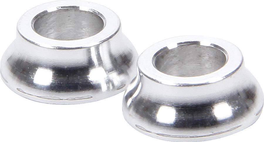 Allstar Performance Tapered Spacers ALL18706 Spacers, Aluminum, 0.475 in. to 0.625 in. Outside Diameter, 0.313 in. Inside Diameter, 0.250 in. Length, Pair