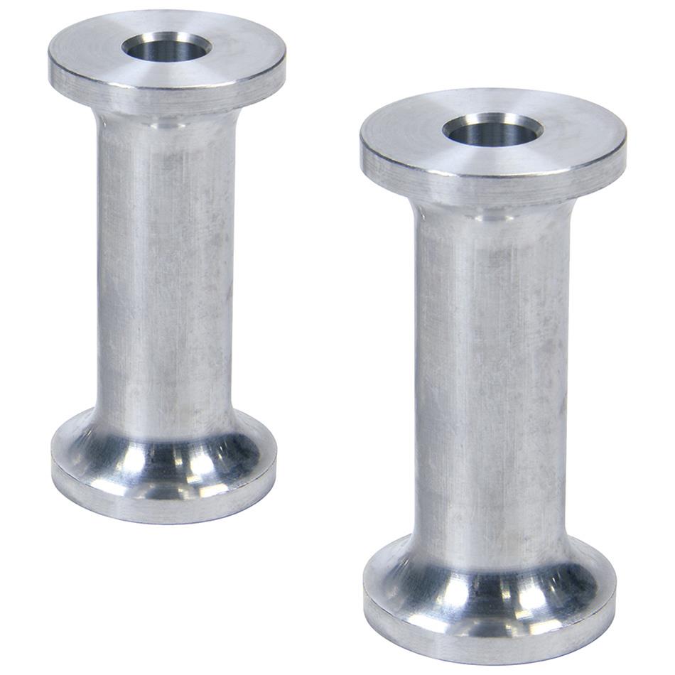Allstar Performance Hourglass Spacers ALL18818 Spacers, Spacers, Aluminum, Natural, 3/8 in. I.D. X 1 in. O.D. X 1/4 in., Pair