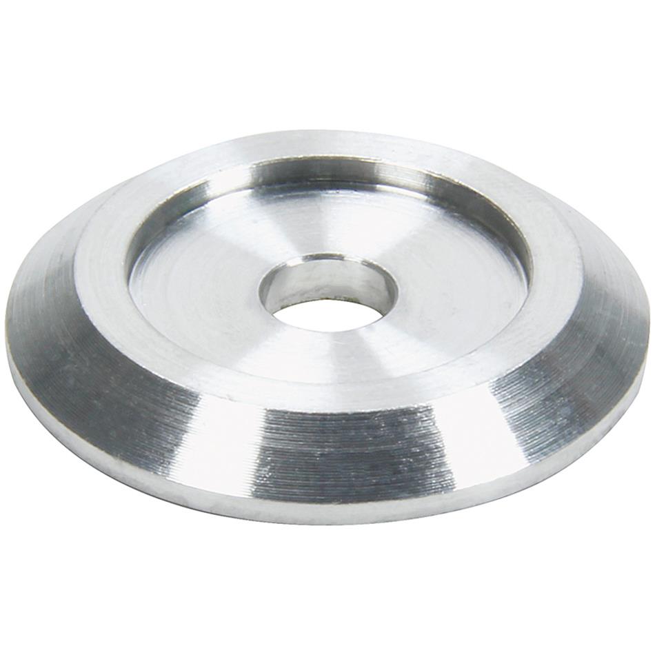 Allstar Performance Countersunk Washers ALL18840 Washers, Countersunk, Aluminum, Clear Anodized, I.D. Chamfer, 0.250 in. I.D., 1.25 in. O.D., Set of 10