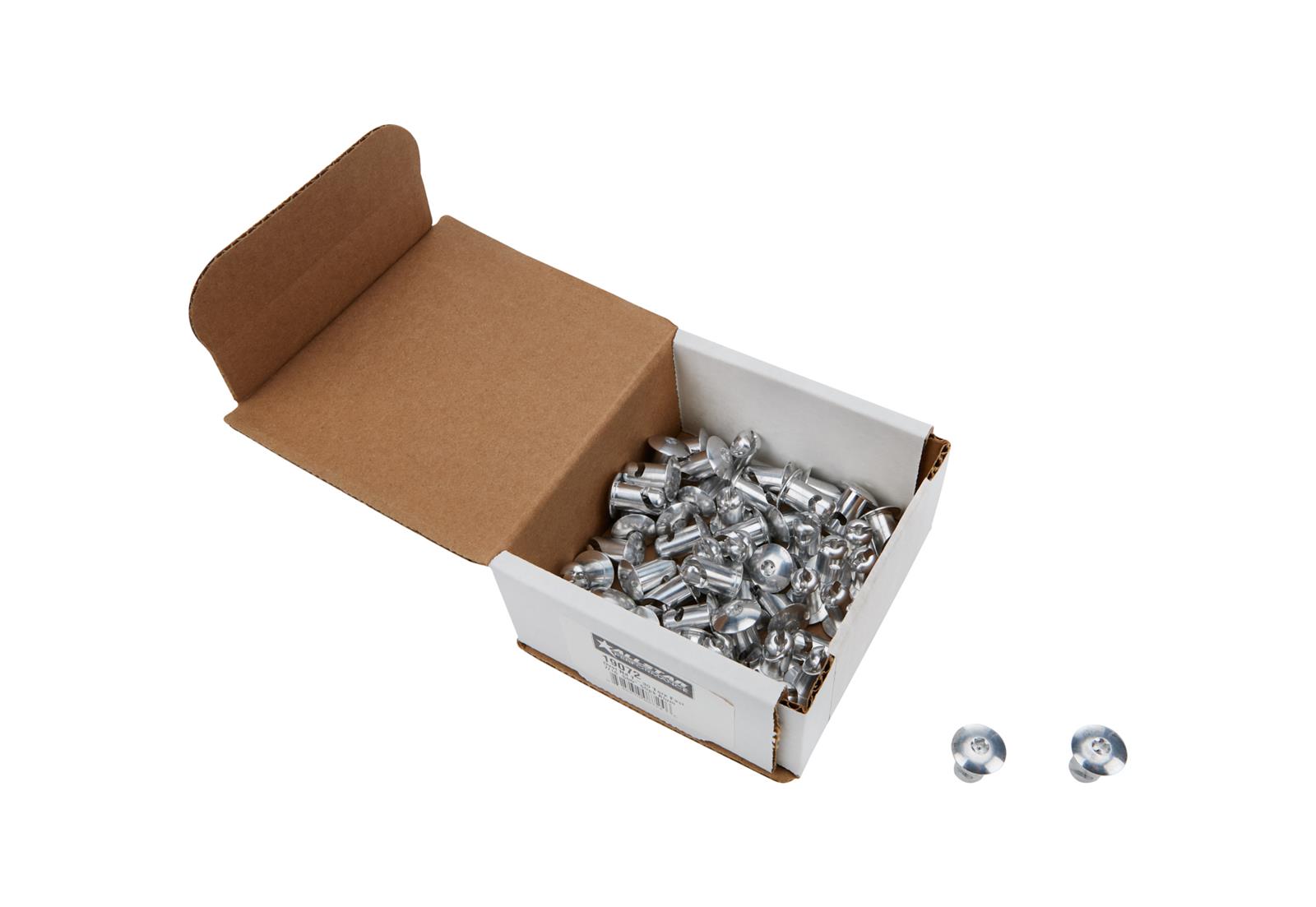 Allstar Performance Oval Head Button Fasteners ALL19072 Quick Fasteners, Fasteners, Torx Head, Aluminum, Cadium Plated, 0.44 in. Shank Diameter, 0.50 in. Shank Length, Set of 50