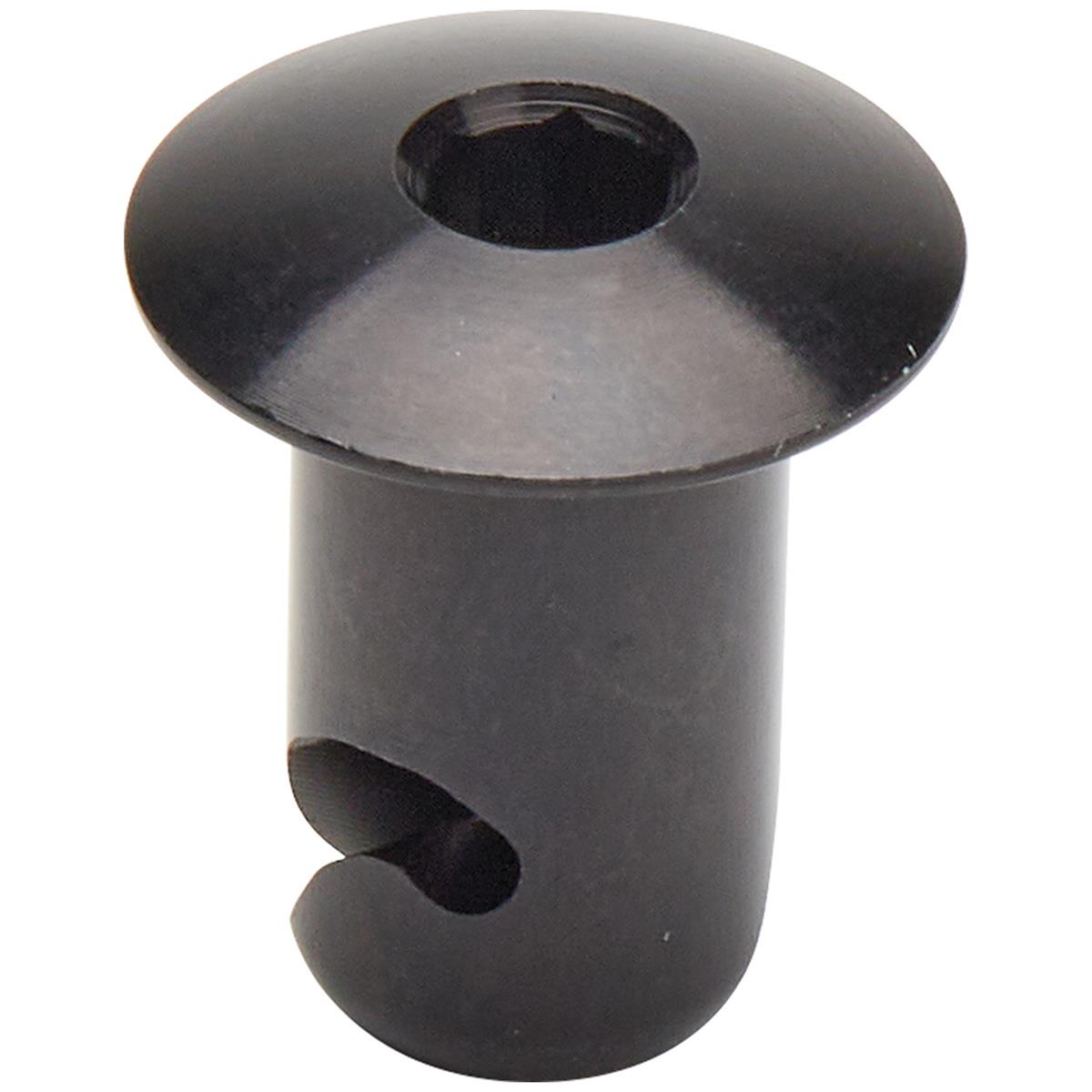 Allstar Performance Oval Head Button Fasteners ALL19176 Fasteners, Allen Head, 7/16 in x .500 in, Aluminum, Black, Set of 10