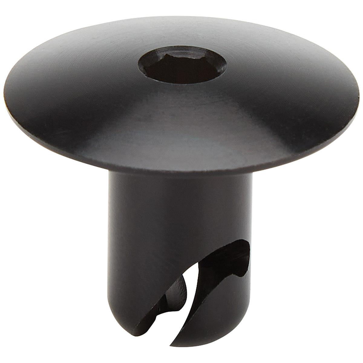 Allstar Performance Oval Head Button Fasteners ALL19178 Fasteners, Oversized Allen Head, 7/16 in x .500 in, Aluminum, Black, Set of 10