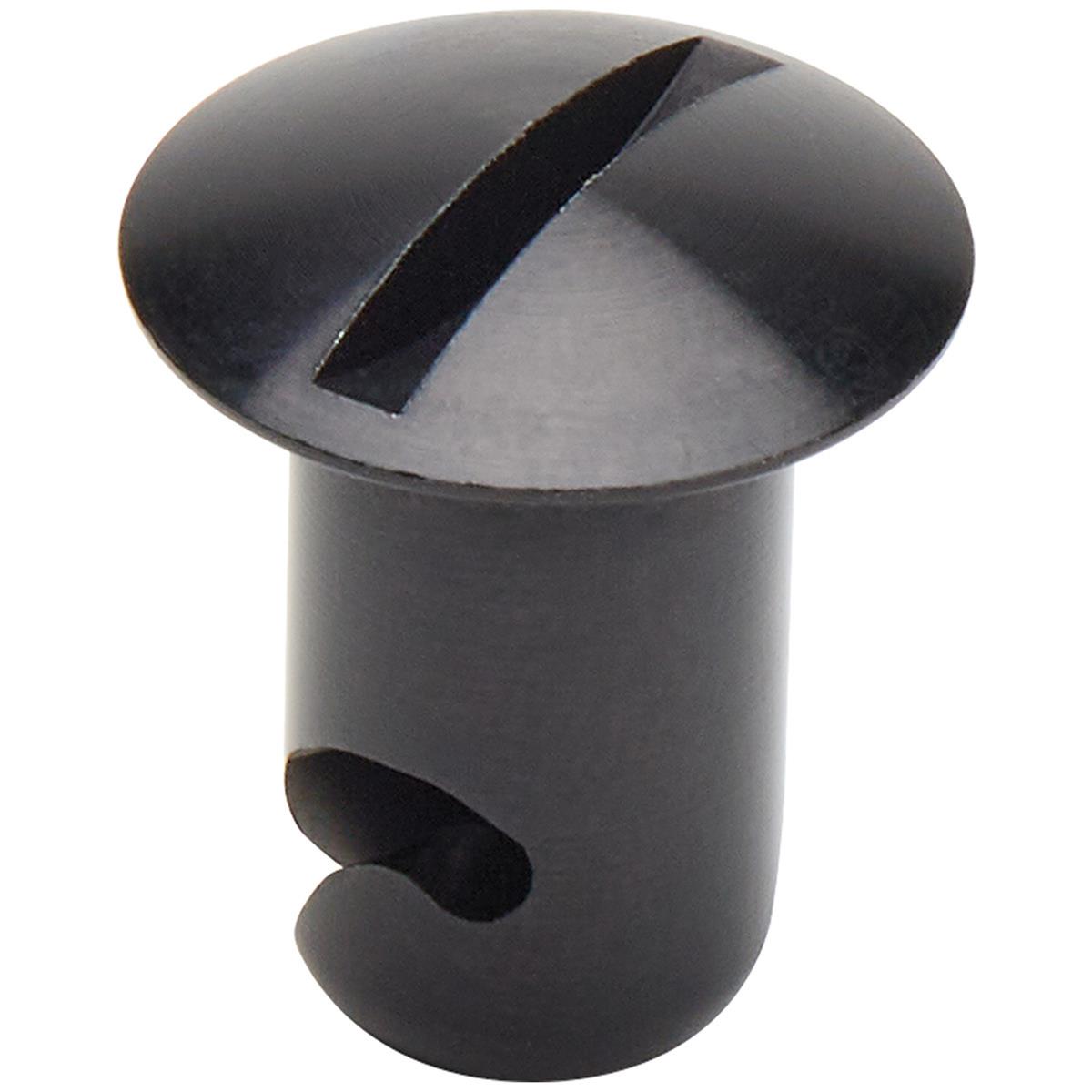 Allstar Performance Oval Head Button Fasteners ALL19225 Quick Fasteners, Fasteners, Slotted Head, Steel, Black, 0.25 in. Shank Diameter, 0.40 in. Shank Length, Set of 50 thumbnail 2