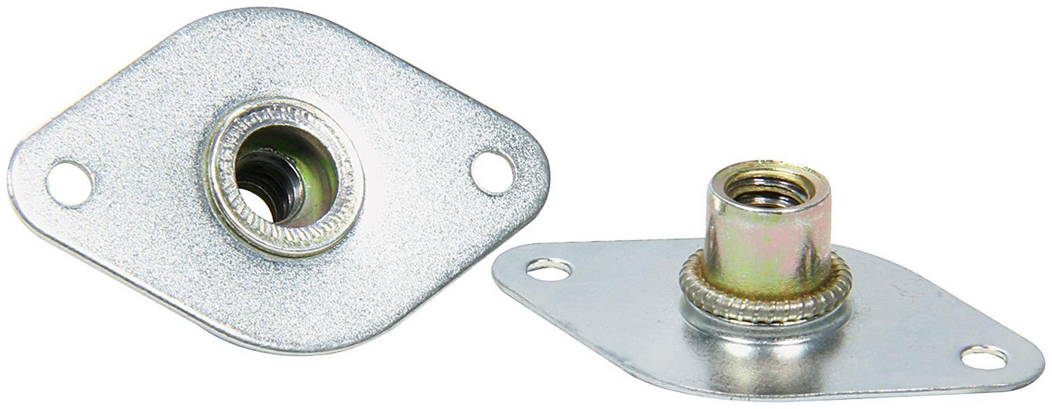 Allstar Performance Quick-Turn Fastener Insert Plates ALL19422-10 Brackets, Plate, Rivet, 1.375 in. Width, Set of 10