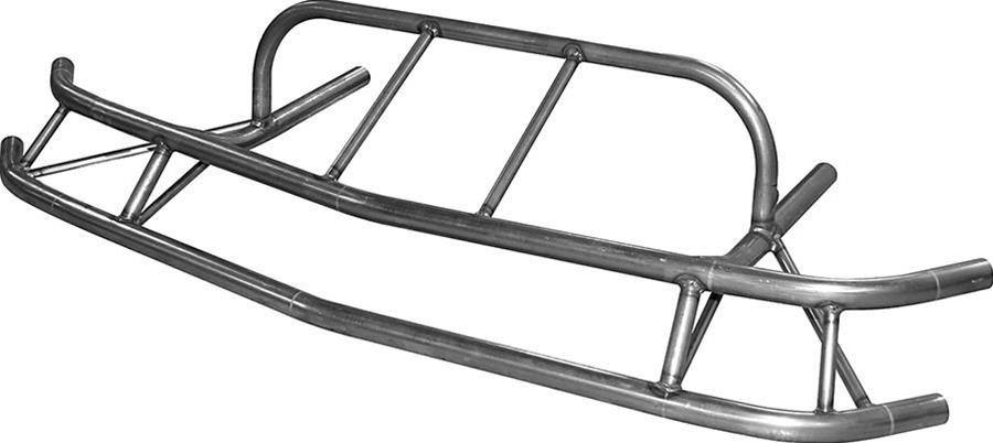Allstar Performance Dirt Late Model Front Bumpers ALL22381 Bumper, Front, Mastersbilt, Steel, Natural, 1.50 in. x 0.095 in. Tubing, Each