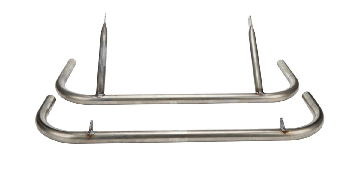 Allstar Performance Dirt Late Model Rear Bumpers ALL22385 Bumper, Rear, Rayburn, Steel, Natural, 1.50 in. x 0.095 in. Tubing, Each