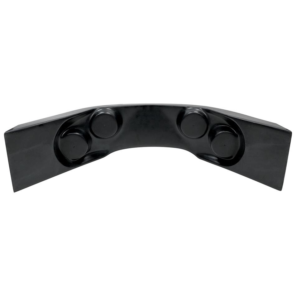 Allstar Performance Dash Panels ALL23243 one-piece, sturdy fiberglass dash panel has four outer pods to accept 2-5/8 in gauges and