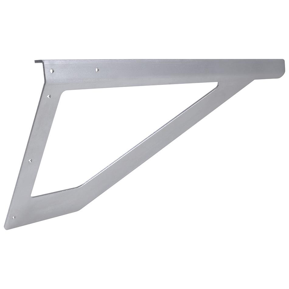 Allstar Performance Rear T-Bar Breakaways ALL23255 Chassis Tabs, Breakaways, Body Mount Bracket Style, Aluminum, Natural, 0.125 in. Thickness, 20.00 in. Width, Each