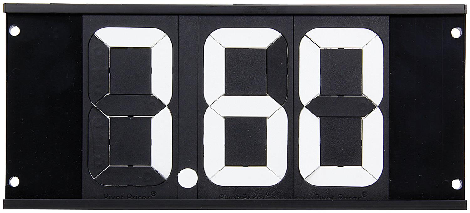 Allstar Performance ET Dial-In Boards ALL23291 Board, 3 Digits, Four Hole Mount, Black with White Numbers, Each