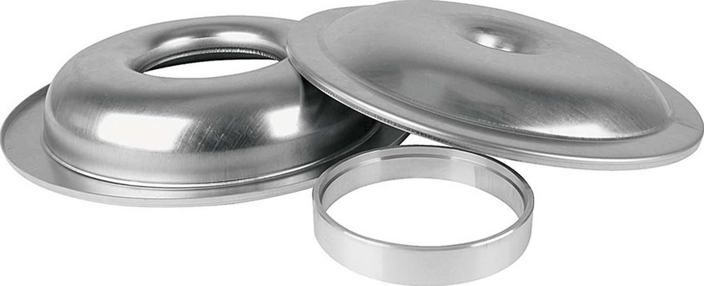 Allstar Performance Aluminum Air Cleaners ALL25902 Cleaner, 14 in. Diameter, Round, Aluminum, Natural, 1.5 in. Dropped Base, 1 in. Spacer, Each