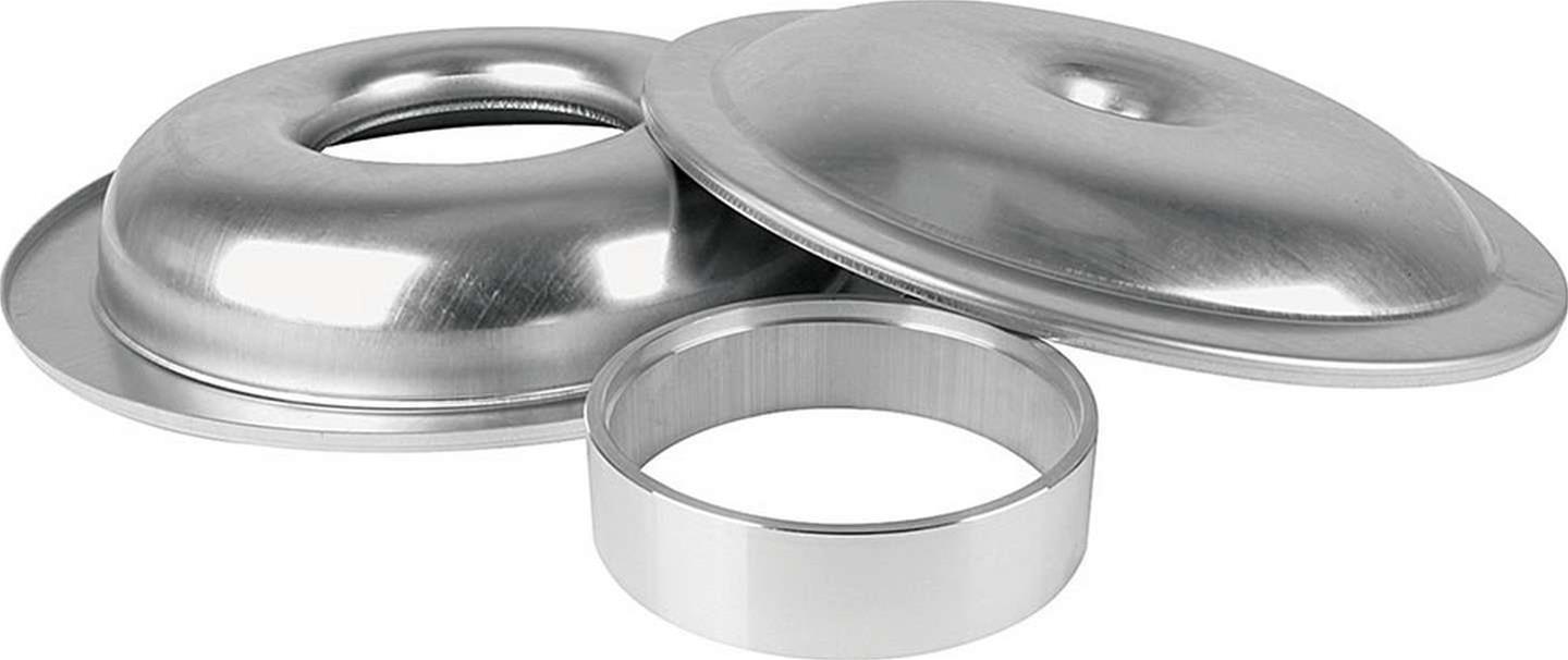 Allstar Performance Aluminum Air Cleaners ALL25904 Cleaner, 14 in. Diameter, Round, Aluminum, Natural, 1.5 in. Dropped Base, 1.5 in. Spacer, Each