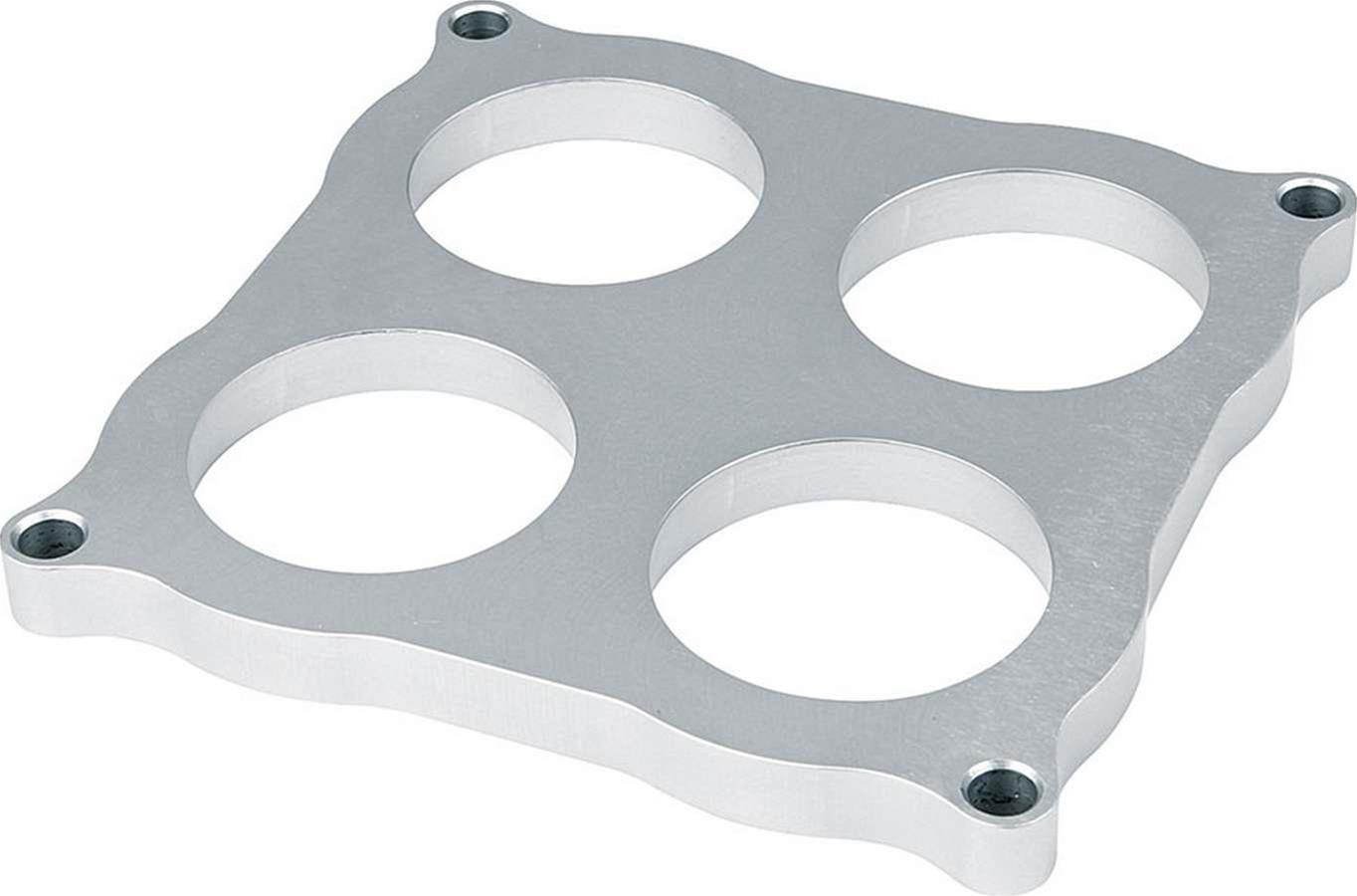 Allstar Performance Carburetor Shear Plates ALL25972 Spacer, Plate, 4-hole, .500 in. Thick, Aluminum, 2 in. Bore Diameter, 4-barrel Dominator