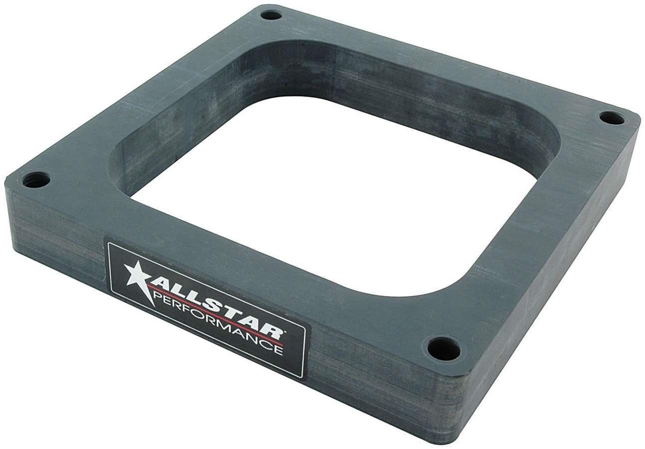 Allstar Performance Drag Hi-Flow 1 Inch Carburetor Spacer ALL25991 Spacer, Polymer, in. Thick, Open, 4500 Style, Each