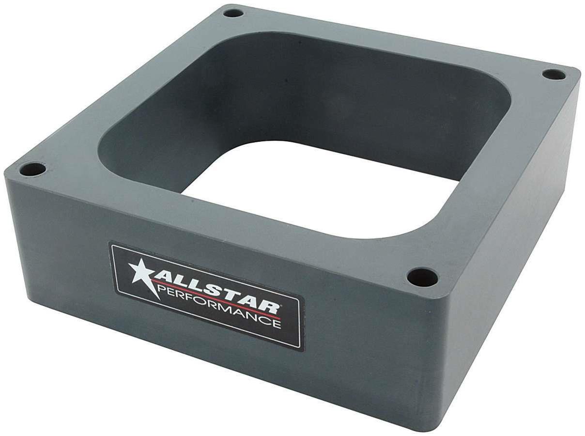 Allstar Performance Drag Hi-Flow 2 Inch Carburetor Spacer ALL25992 Spacer, Polymer, in. Thick, Open, 4500 Style, Each
