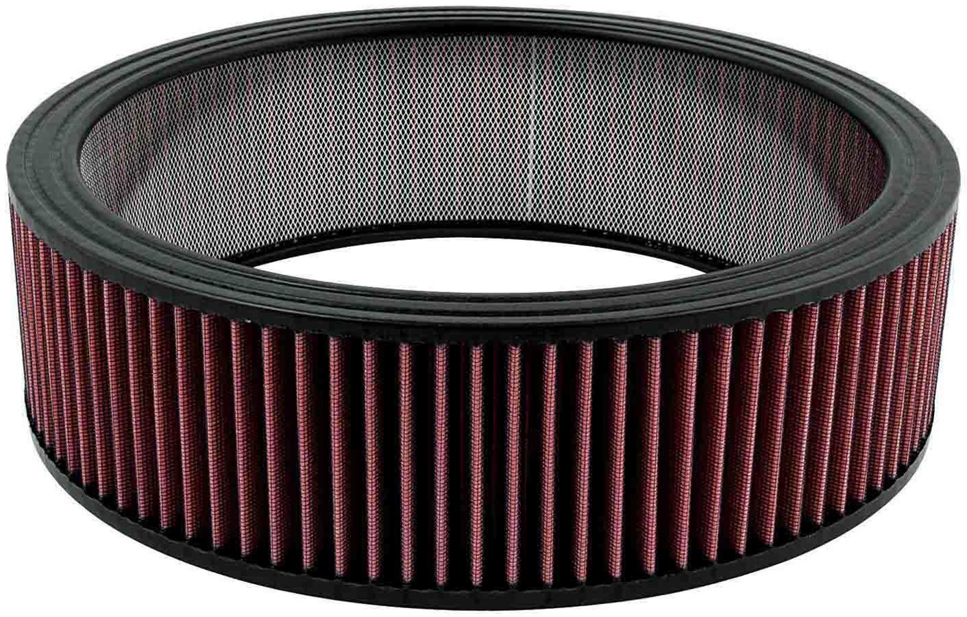 Allstar Performance Washable Air Filter Elements ALL26002 Element, Round, Cotton Gauze, Red, 14 in. Diameter, 4 in. Tall, Each