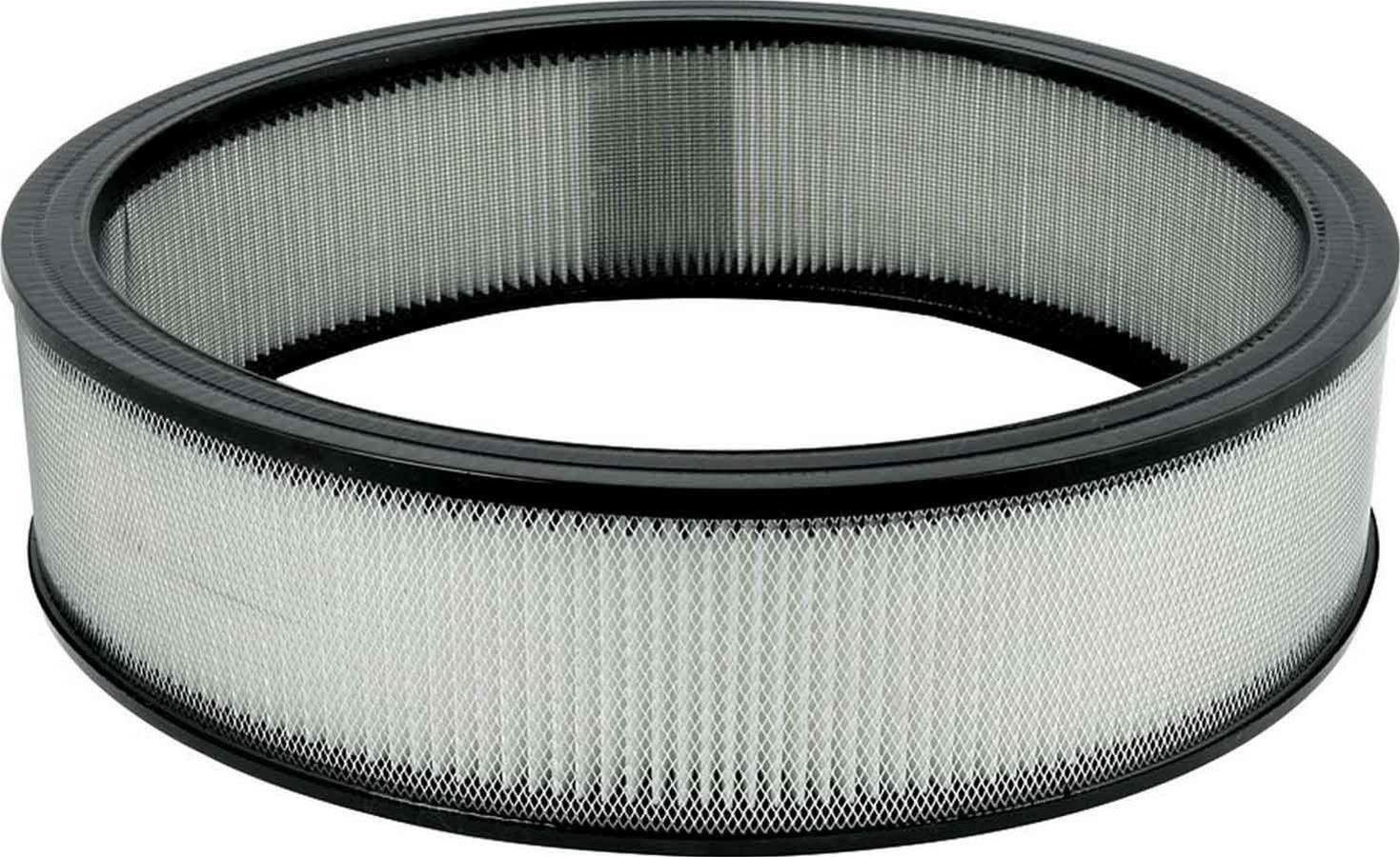 Allstar Performance Paper Air Filter Elements ALL26021 Element, Replacement, Round, Paper, White, 14 in. Diameter, 3.5 in. Tall, Each