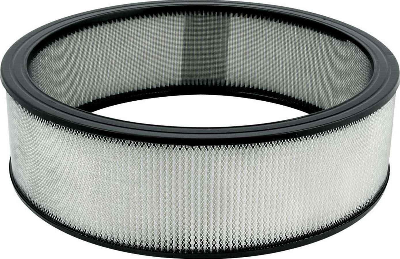 Allstar Performance Paper Air Filter Elements ALL26022 Element, Replacement, Round, Paper, White, 14 in. Diameter, 4 in. Tall, Each