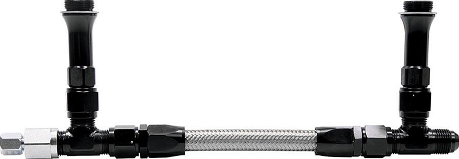 Allstar Performance Fuel Lines ALL26166 Feed Line, Holley, Natural, Stainless Steel, 7/8-20 in. Outlet, Male Threads, Each
