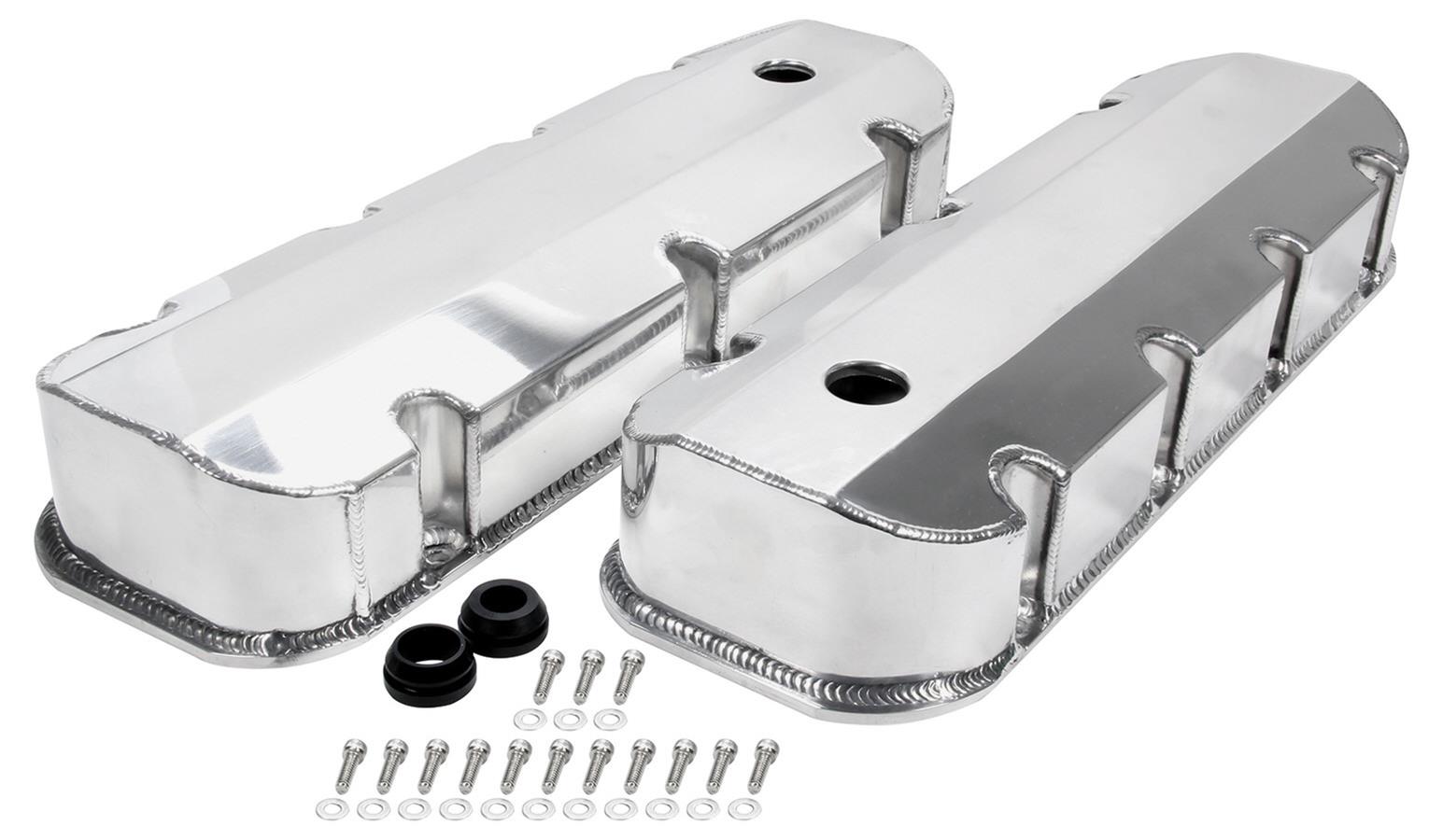 Allstar Performance Valve Covers ALL26177 BB Chevy Fabricated alum with Holes