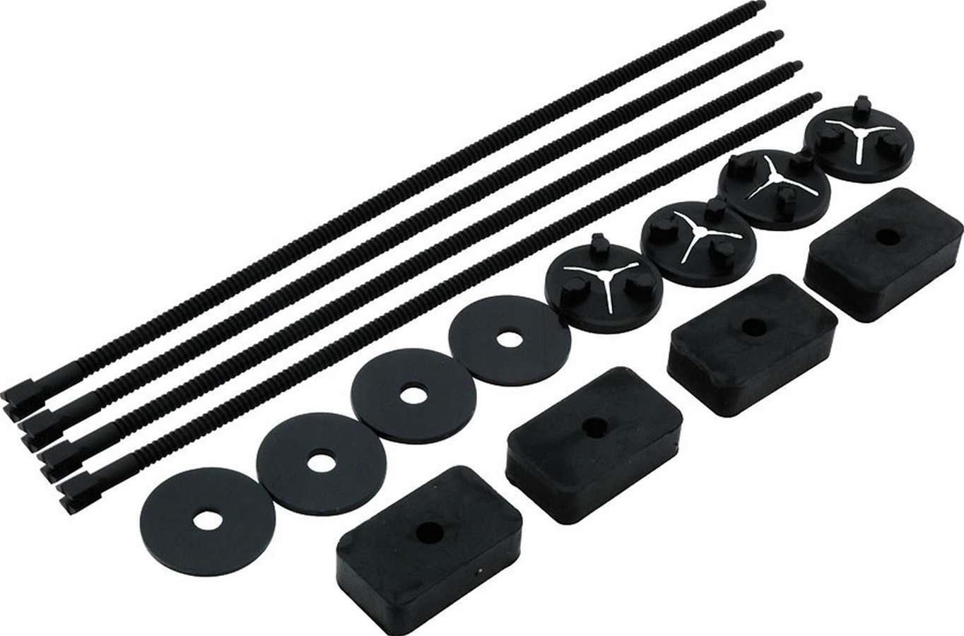 Allstar Performance Electric Fan Mounting Kits ALL30085 Mounts, Plastic, Black, Kit