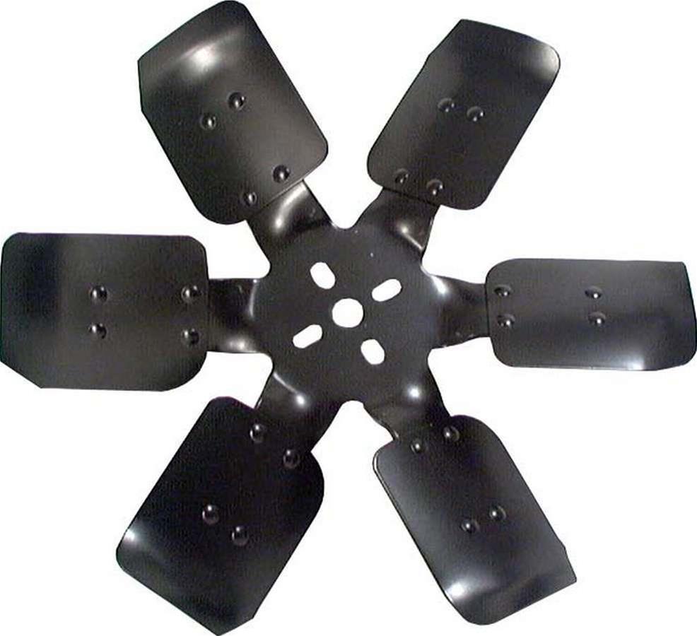 Allstar Performance 6-Blade Fans ALL30096 Fan Blade, Aluminum, Black, 15 in. Diameter, 5/8 in. Pilot, Each