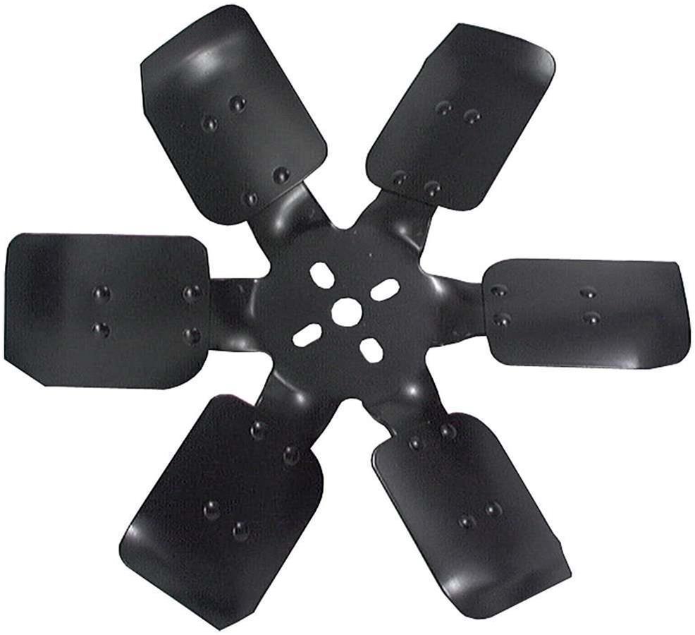 Allstar Performance 6-Blade Fans ALL30100 Fan, Mechanical, Clockwise, 6 Blades, Steel, Black, 18 in. Diameter, 5/8 in. Pilot Hole Diameter, Each