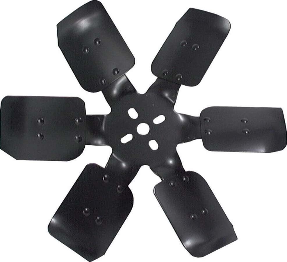 Allstar Performance 6-Blade Fans ALL30102 Fan Blade, Steel, Black, 15 in. Diameter, 5/8 in. Pilot, Each