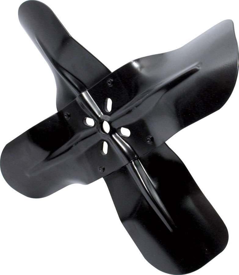 Allstar Performance 4-Blade Steel Fans ALL30104 Fan Blade, Steel, Black, 15 in. Diameter, 5/8 in. Pilot, Each