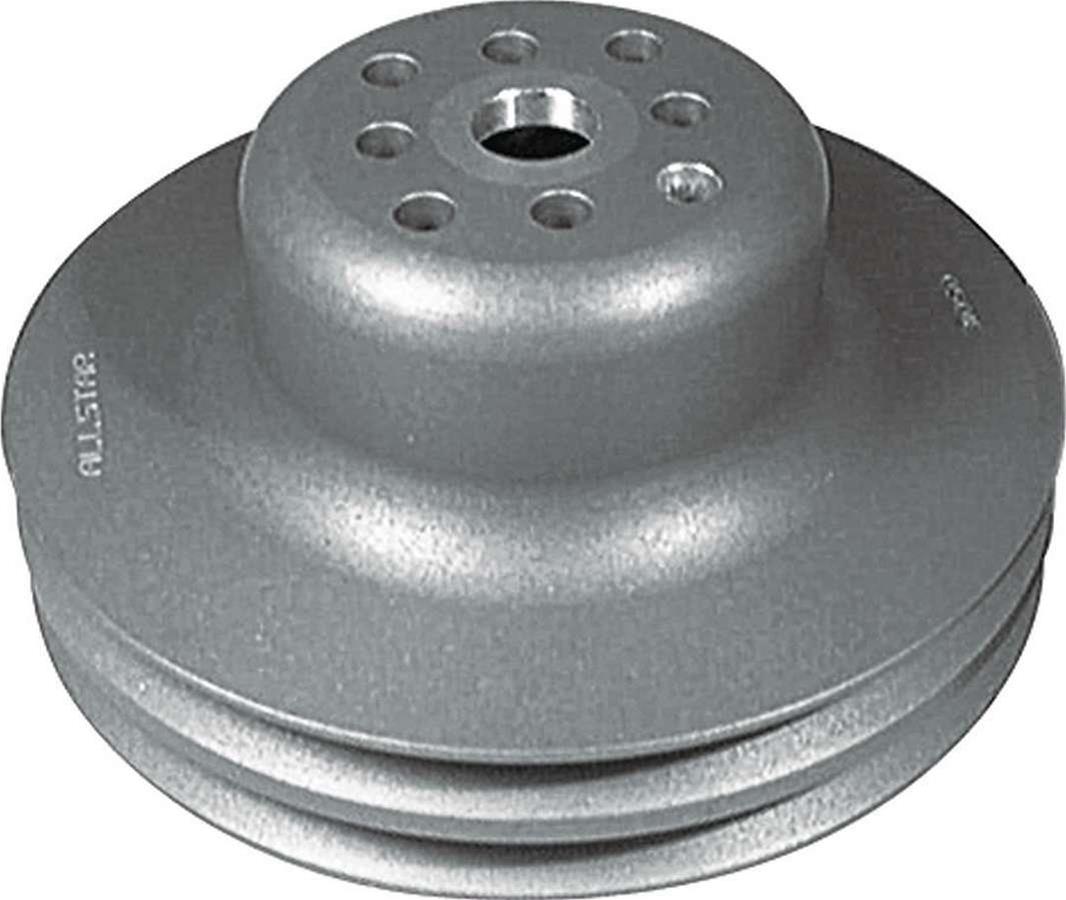 Allstar Performance Aluminum SB Chevy Reduction Pulleys ALL31050 Water Pump Pulley, V-Belt, 2-Groove, 6.625 in., Aluminum, Nitride, Chevy, Small Block, Short Pump, Each