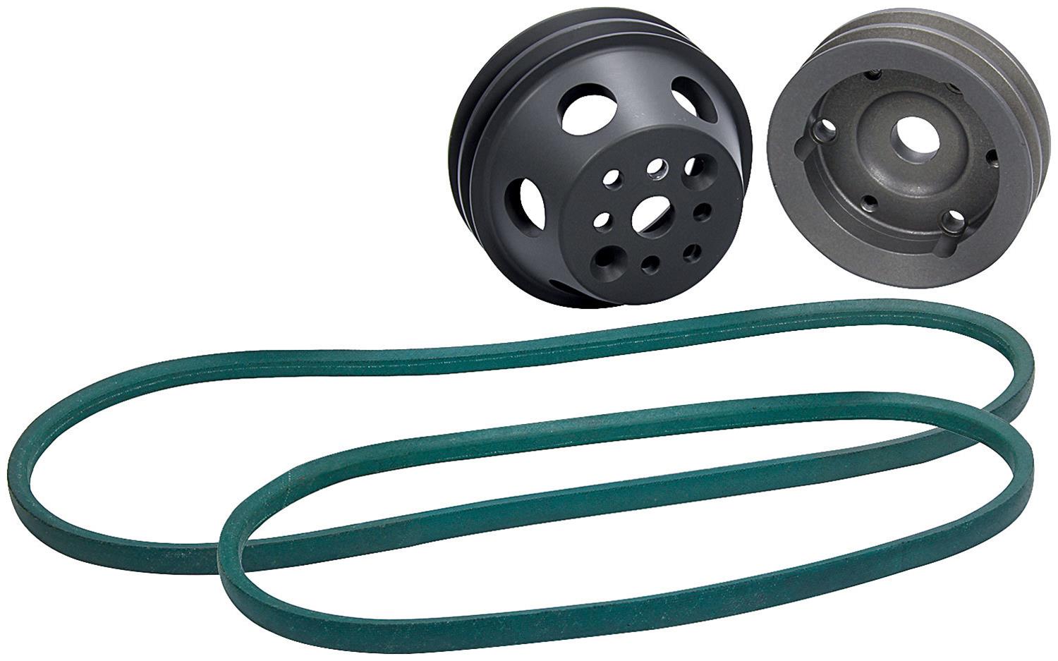 Allstar Performance Pulley Kits ALL31092 SB Chevy 1:1 Ratio Reduction Kit, Head Mount