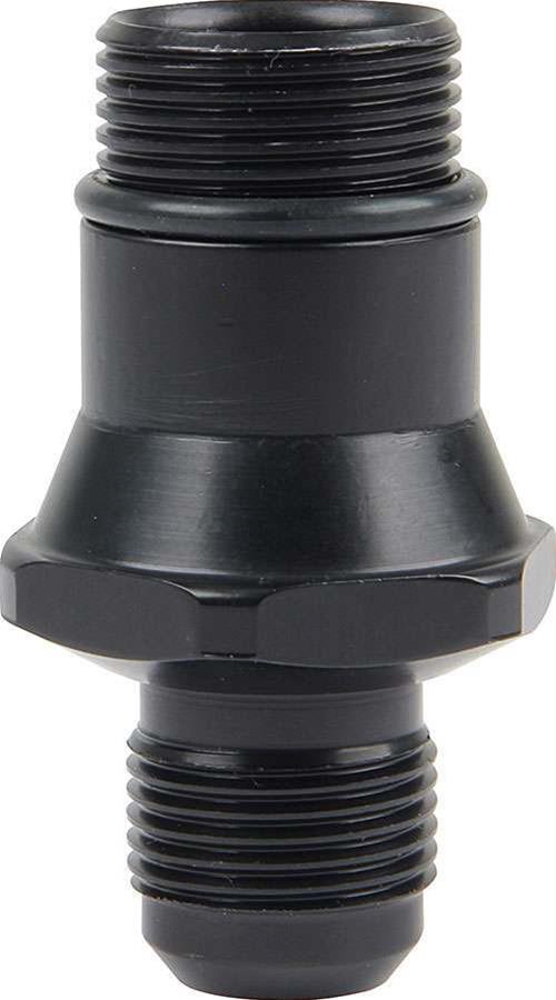 Allstar Performance Adapter Fittings ALL31138 Fitting, Adapter, AN to Straight Cut, Straight, Aluminum, Black Anodized, 1 1/4-12 in., -12 AN, Each