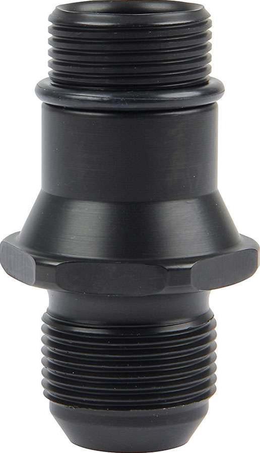 Allstar Performance Adapter Fittings ALL31139 Fitting, Adapter, AN to Straight Cut, Straight, Aluminum, Black Anodized, 1 1/4-12 in., -16 AN, Each