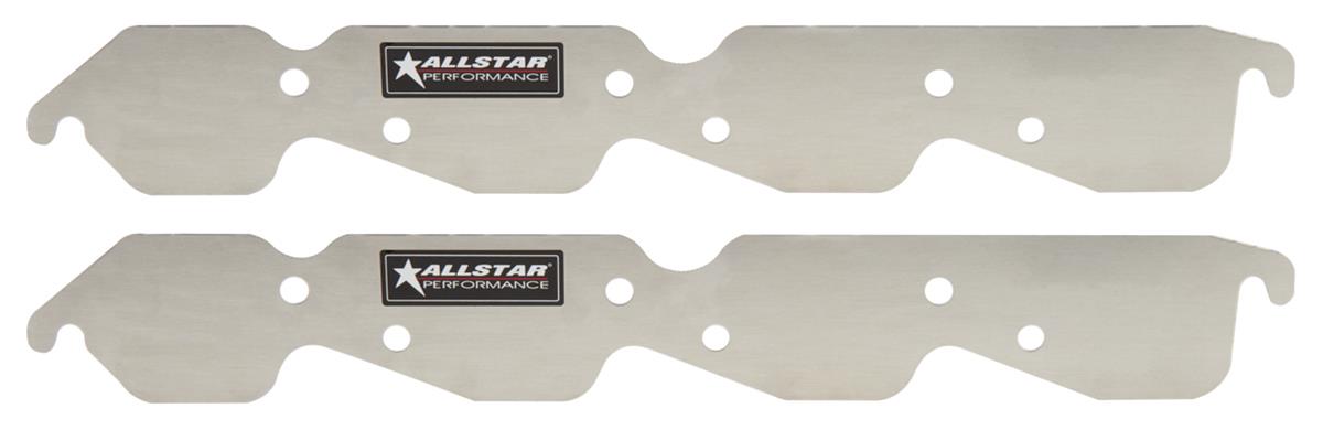 Allstar Performance Exhaust Block-Off Plates ALL34219 Block Off Plate Set BB Chevy, Aluminum, Pair