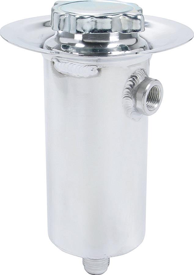 Allstar Performance Remote Fill Oil Tanks ALL36111 Filler Tank, Aluminum, Natural, Round, Each