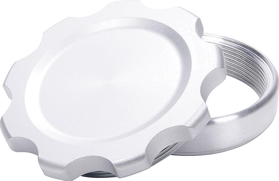 Allstar Performance Fill Plug Kits ALL36174 Kit, 3 in. -12, Billet Aluminum Cap, Weld-On, Silver Anodized, 3.00 in. Diameter Cap, Kit