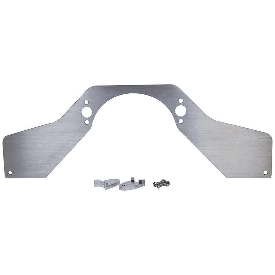 Allstar Performance Front Motor Plates ALL38142 Plates, Front-mount Position, Aluminum, Natural, 24.250 in. Width, 8.50 in. Height, Frame Saddles, Chevrolet, Small Block, Each