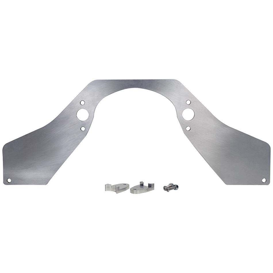 Allstar Performance Front Motor Plates ALL38143 Plates, Front-mount Position, Aluminum, Natural, 24.250 in. Width, 9.625 in. Height, Frame Saddles, Chevrolet, Big Block, Each