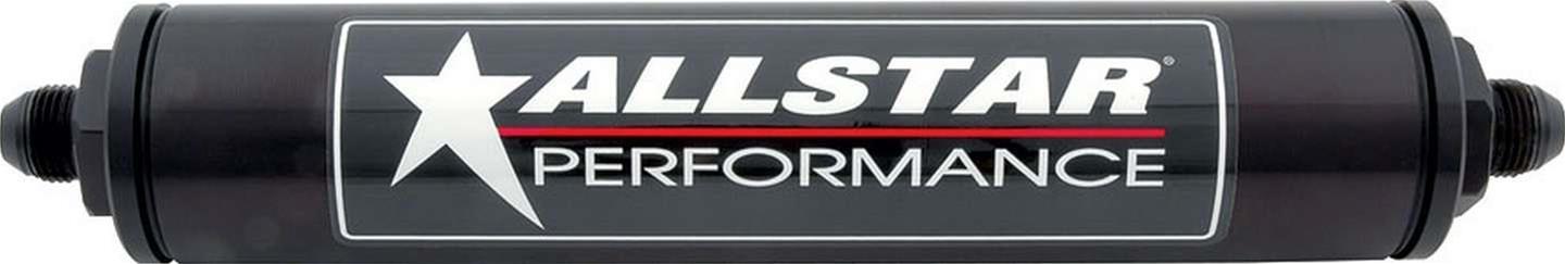 Allstar Performance Fuel Filter Replacement Parts and Components ALL40246 Housing, 12 in Long x 2 in Diameter, -12 AN, Black Anodized, Each