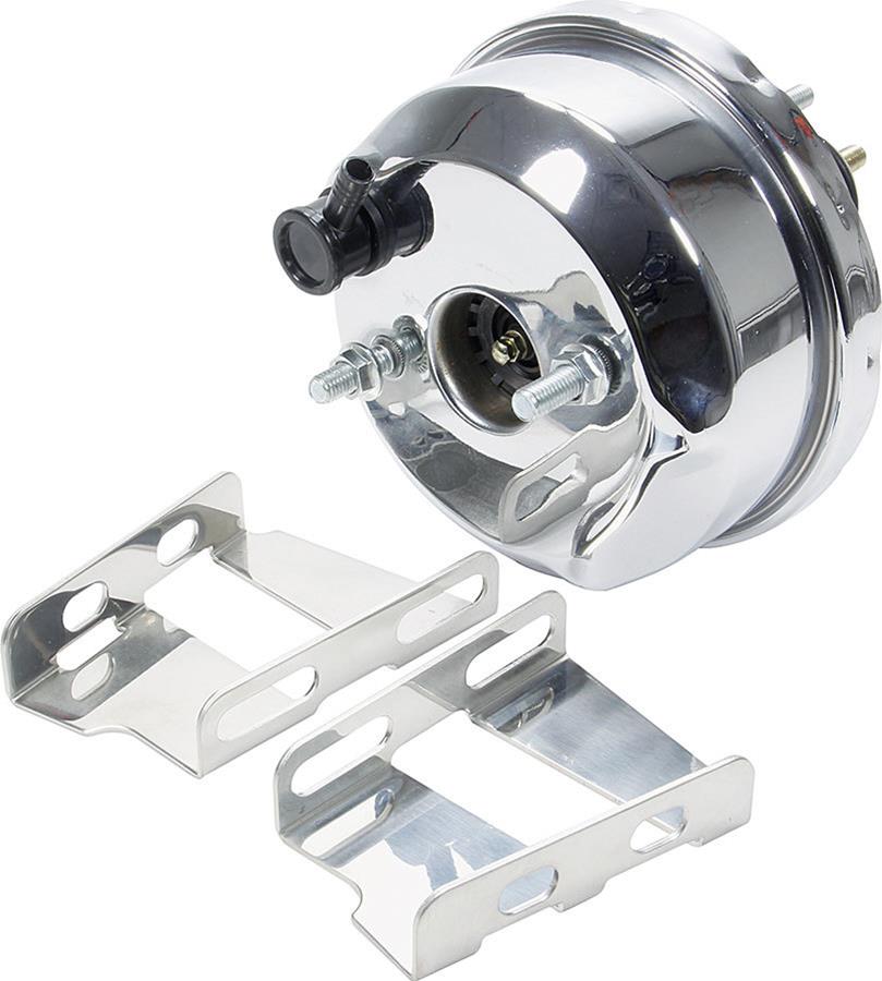Allstar Performance Brake Boosters ALL41008 Power Booster, 7 in Single Diaph, 3-5/8 in D, Chrome, Chevy 1955-64, Each